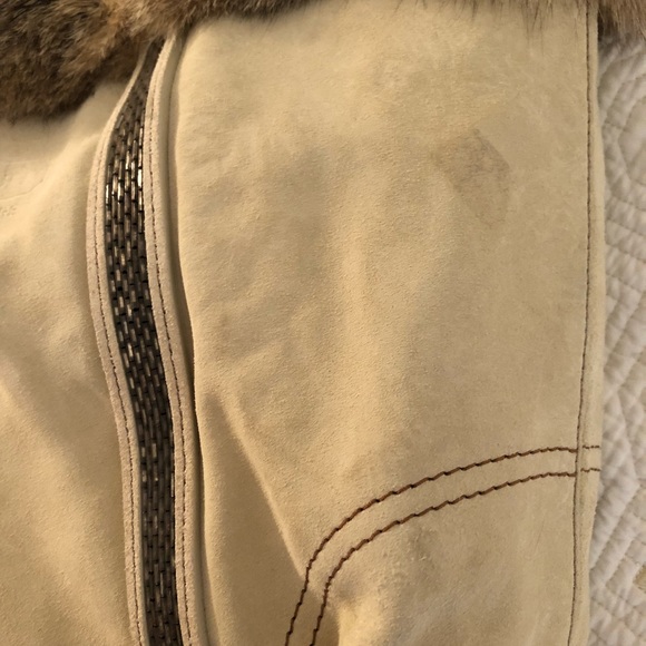 COACH Limited Edition Suede tote bag with Fox fur trim - Picture 8 of 8